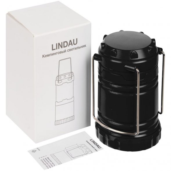 Кемпинговый фонарь Lindau, черный 