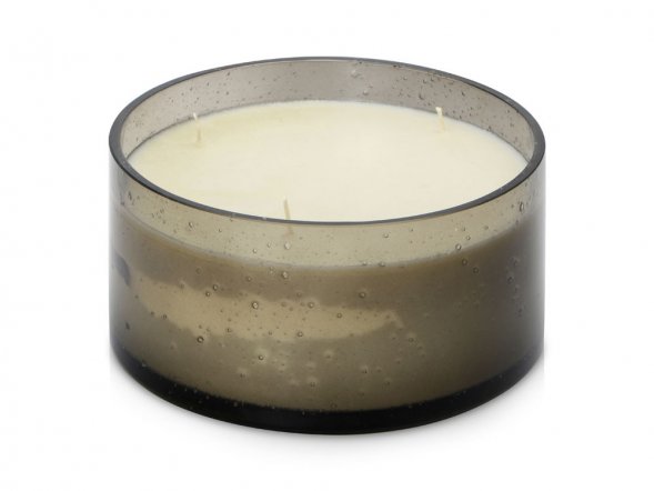 Свеча соевая ароматическая в стекле Halo, черная 