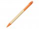 Шариковая ручка Berk из переработанного картона и кукурузного пластика, натуральный/оранжевый 