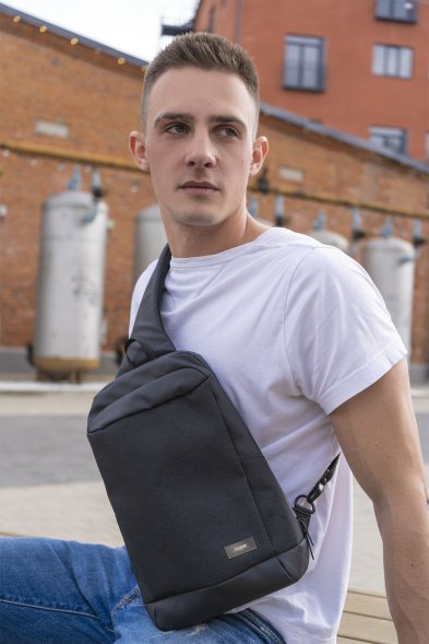 Рюкзак cross body, Frank, черный 