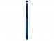 Ручка-стилус пластиковая шариковая Poke, синий/черный 