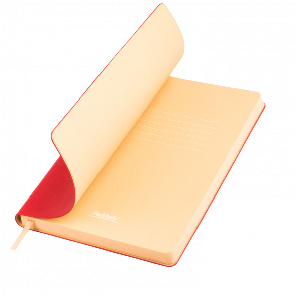 Ежедневник Latte NEW недатированный, красный/бежевый 