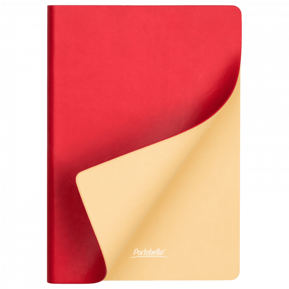 Ежедневник Latte NEW недатированный, красный/бежевый 