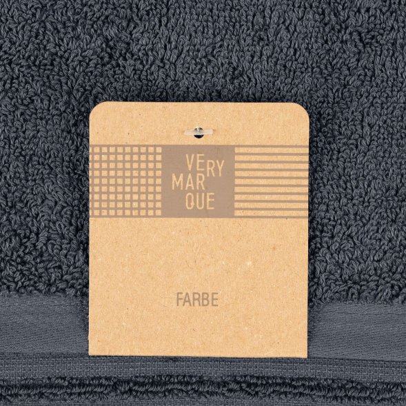 Полотенце Farbe, среднее, темно-серое 