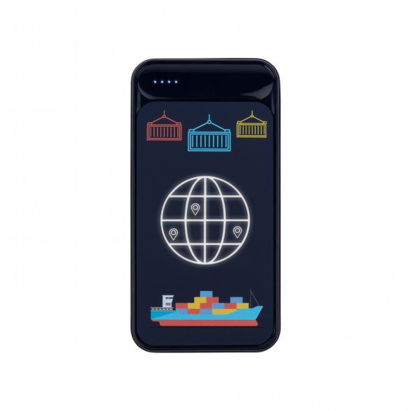 Внешний аккумулятор с подсветкой Starlight Plus PB 10000 mAh, синий 