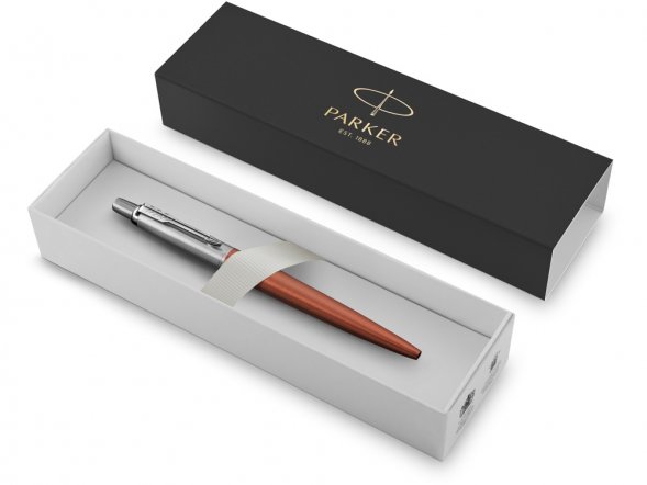 Шариковая ручка Parker Jotter Essential, Chelsea Orange CT, стержень: Mblue 