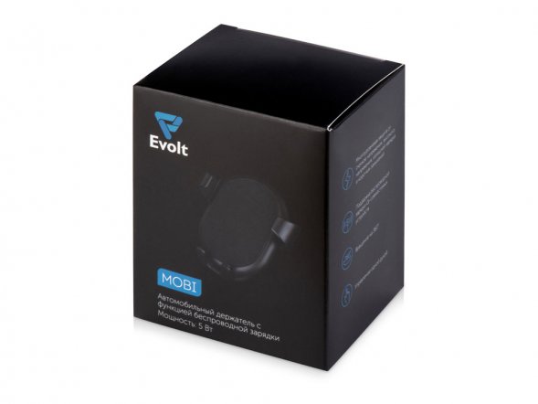 Автомобильное беспроводное зарядное устройство Mobi, 5 Вт, черный 