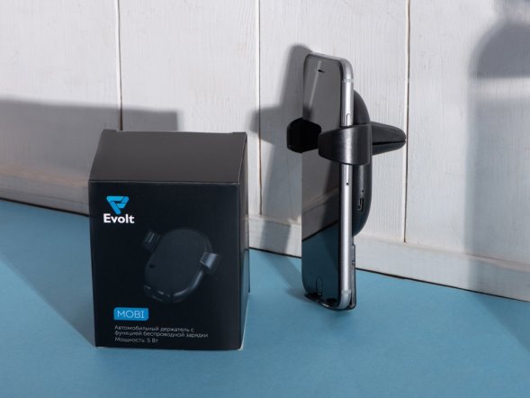 Автомобильное беспроводное зарядное устройство Mobi, 5 Вт, черный 