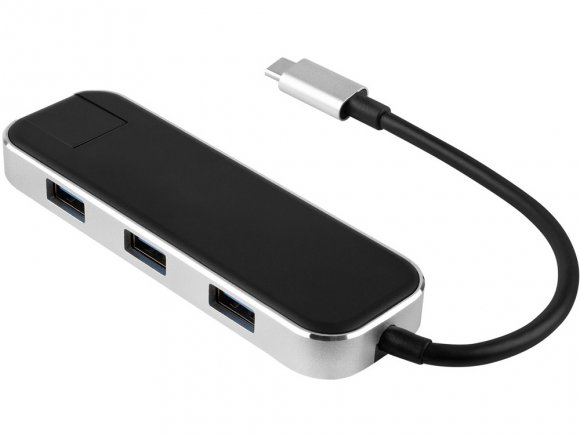 Хаб USB Rombica Type-C Chronos Black 