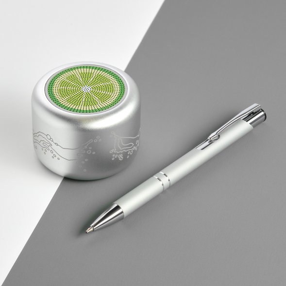 Беспроводная колонка Passion 80dB 600 mAh, серебряная 