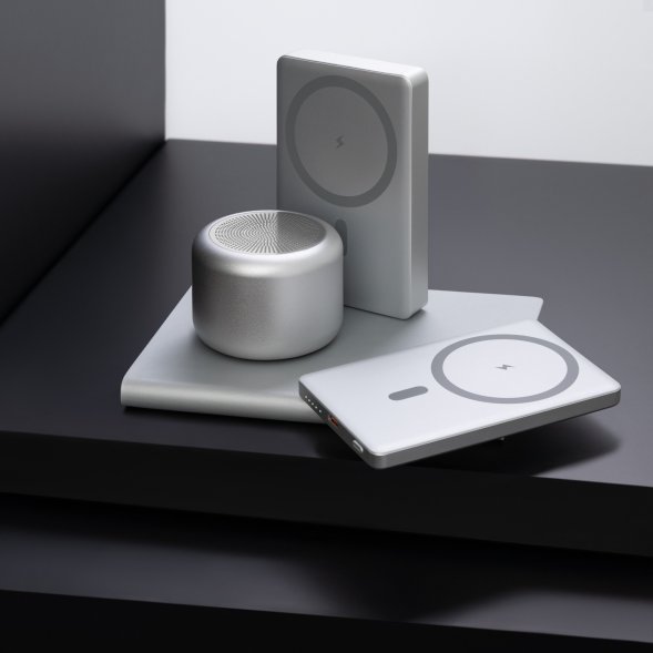 Беспроводная колонка Passion 80dB 600 mAh, серебряная 