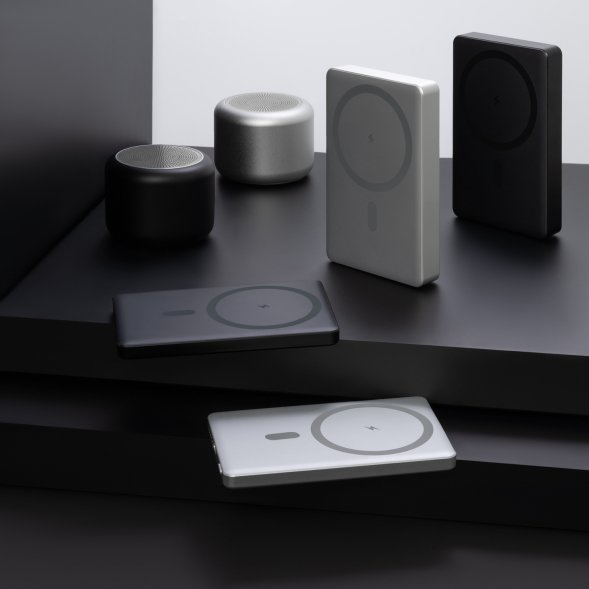 Беспроводная колонка Passion 80dB 600 mAh, серебряная 