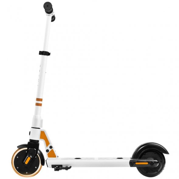 Электросамокат Kid, белый с оранжевым 