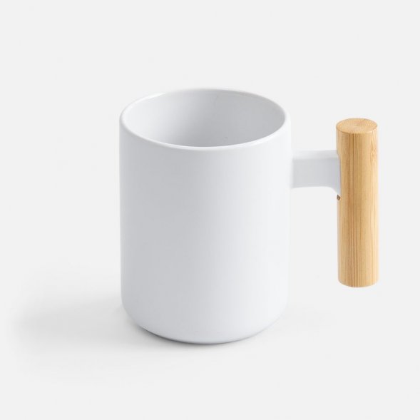 Кружка с ложкой Eco Fusion, белая 