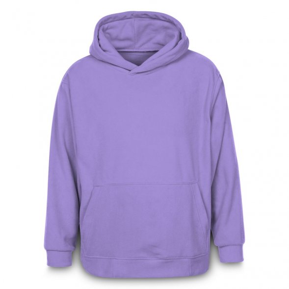 Худи флисовое унисекс Manakin, сиреневое 