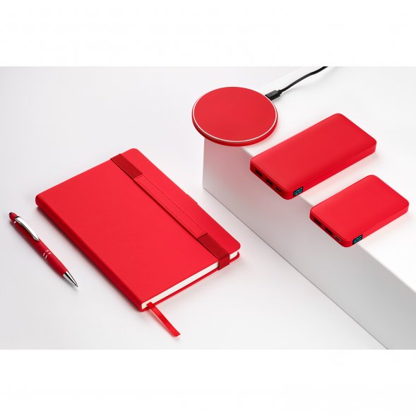 Внешний аккумулятор с подсветкой Ancor PD Plus 10000 mAh, красный 