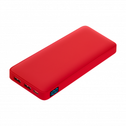 Внешний аккумулятор с подсветкой Ancor PD Plus 10000 mAh, красный