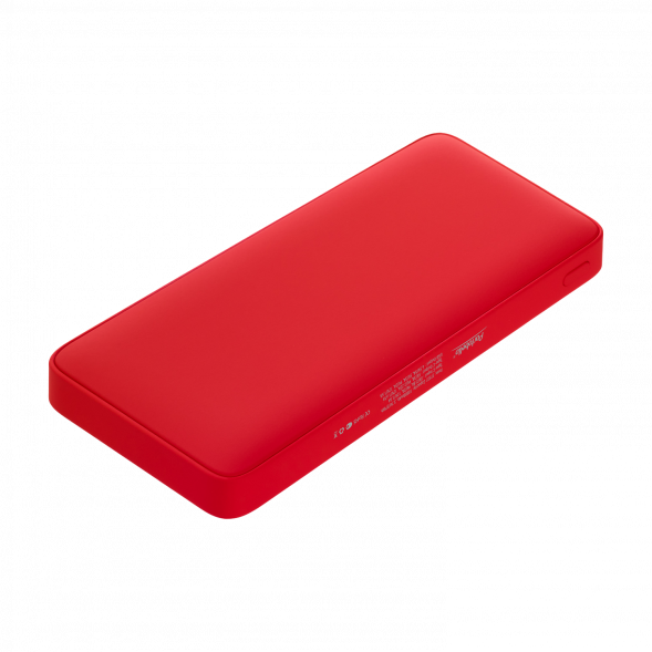 Внешний аккумулятор с подсветкой Ancor PD Plus 10000 mAh, красный 