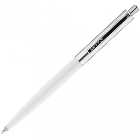 Ручка шариковая Senator Point Metal, белая 