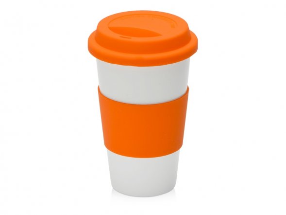 Фарфоровая кружка с двойными стенками Toronto, 300мл, оранжевый 