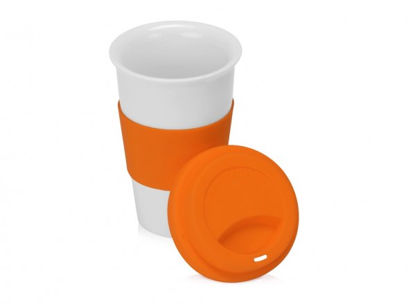 Фарфоровая кружка с двойными стенками Toronto, 300мл, оранжевый 