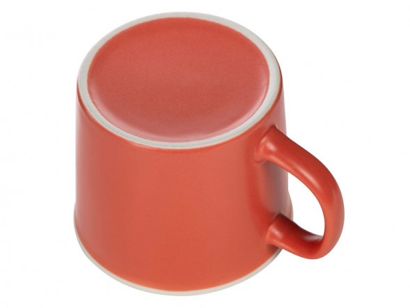 Матовая кружка Nancy 360 мл цветная снаружи, белая внутри, коралловый 