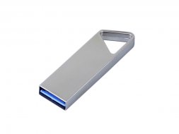 USB 2.0-флешка на 128 Гб с мини чипом, компактный дизайн, отверстие треугольной формы для цепочки