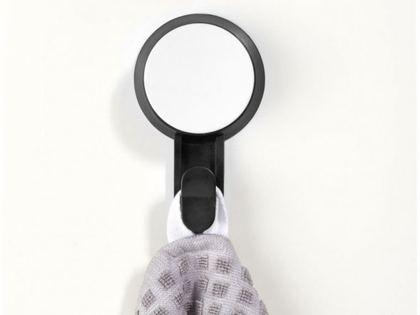 Крючок на присоске, черный 