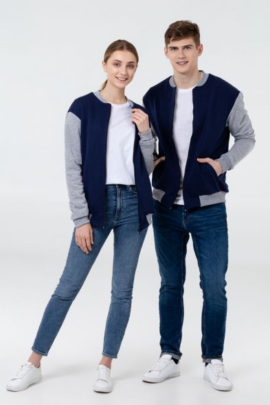 Бомбер College, бордовый 