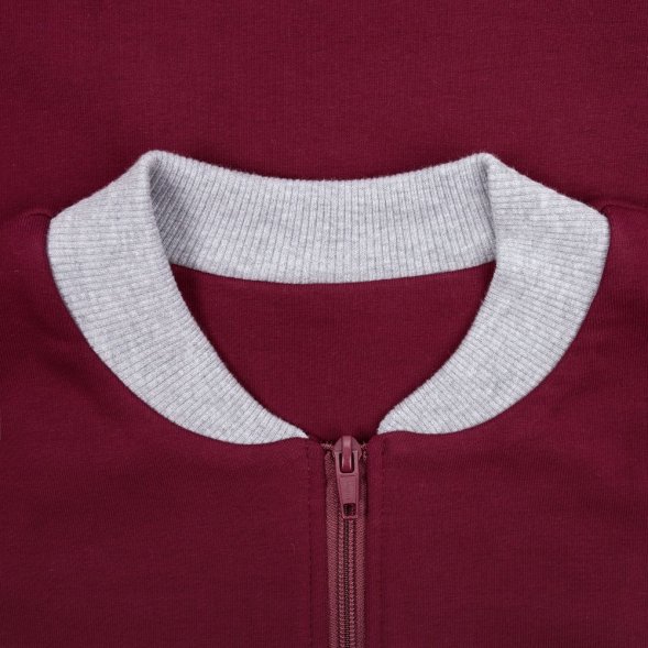 Бомбер College, бордовый 