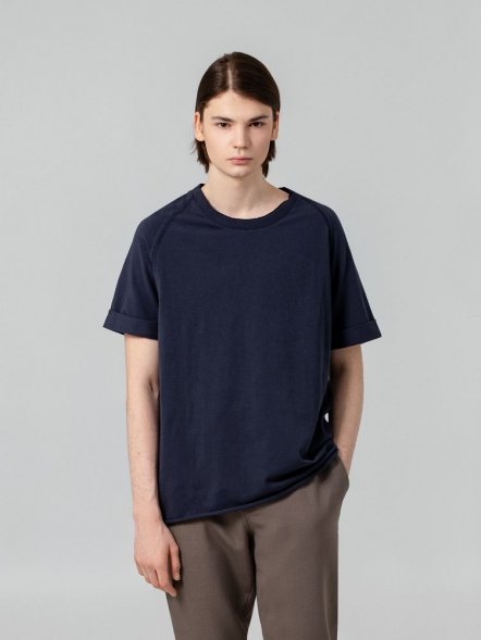 Футболка унисекс Vozduh 1.0, темно-синяя 