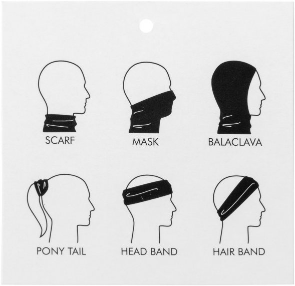 Многофункциональная бандана Bolt, белая 