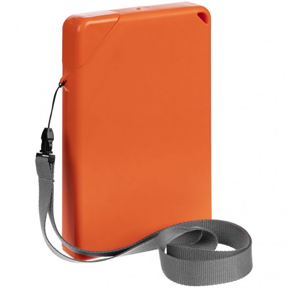 Плоская бутылка для воды Flacon, оранжевая 