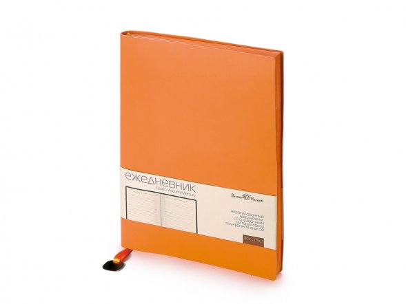 Ежедневник А5 недатированный Mercury, оранжевый 