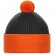 Шапка Snappy, темно-серая с оранжевым 