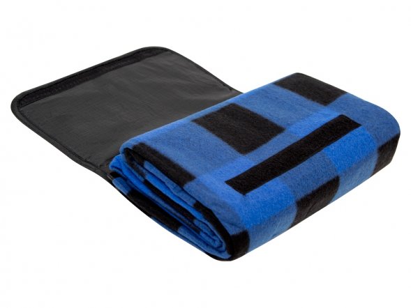 Плед для пикника Recreation, синий/черный 