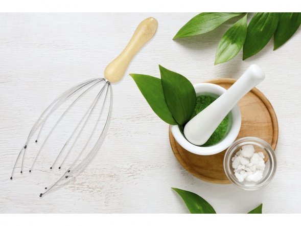 Hator Массажер головы из бамбука , natural 