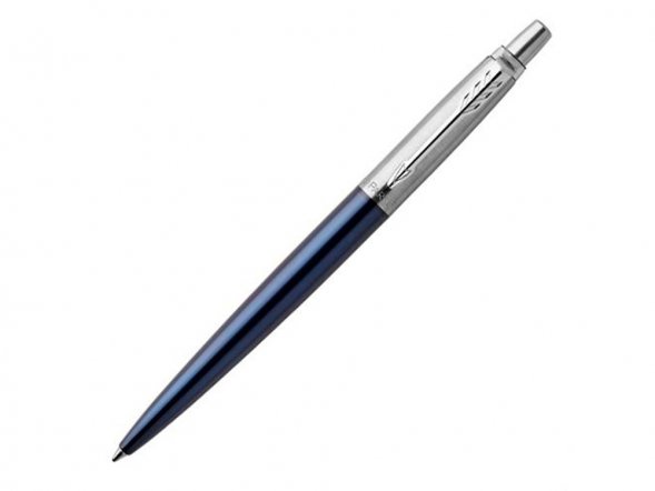 Шариковая ручка Parker Jotter Essential, Royal Blue CT, стержень: M, цвет чернил : blue или black 