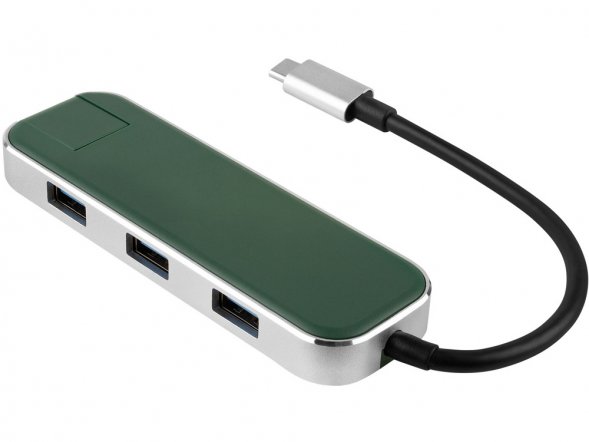 Хаб USB Rombica Type-C Chronos Green 