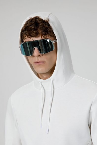 Худи унисекс Begi, молочно-белое 