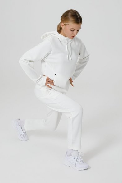 Худи унисекс Begi, молочно-белое 