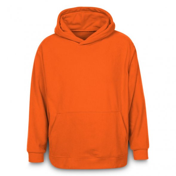 Худи флисовое унисекс Manakin, оранжевое 