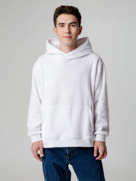 Худи флисовое унисекс Manakin, оранжевое 