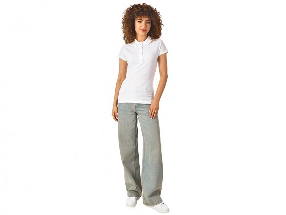 Рубашка поло First женская, белый 