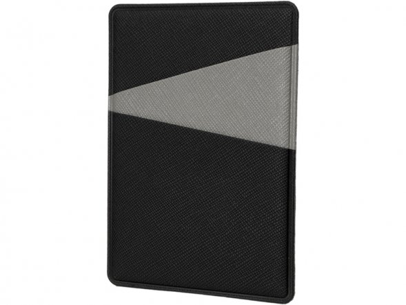 Картхолдер на 3 карты типа бейджа Favor, черный/серый 