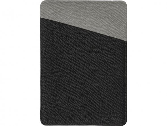 Картхолдер на 3 карты типа бейджа Favor, черный/серый 