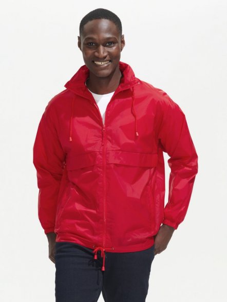 Ветровка из нейлона Surf 210, красная 