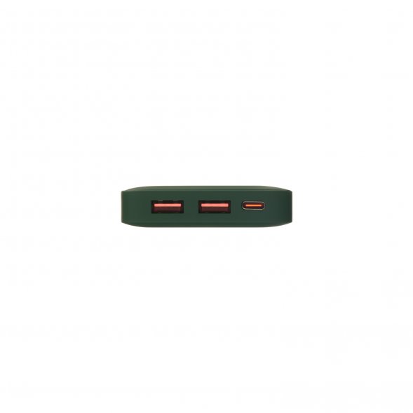 Внешний аккумулятор с подсветкой Ancor PD Plus 10000 mAh, зеленый 