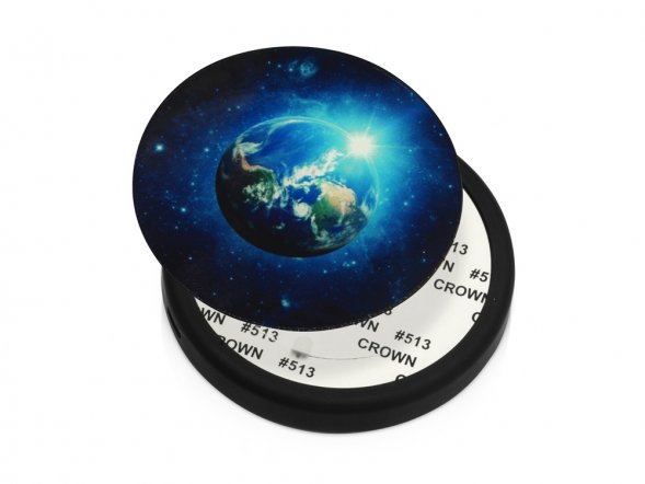 Беспроводное зарядное устройство Sketch с полноцветной печатью, черный 