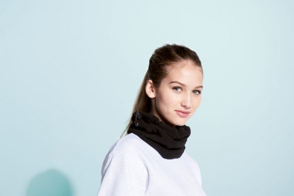 Шапка-шарф с утяжкой Blizzard, темно-синяя 